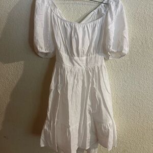 Elegant White Off-Shoulder Dress